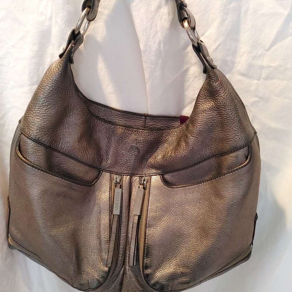 Vintage Perlina Leather Handbag/Tote/Satchel